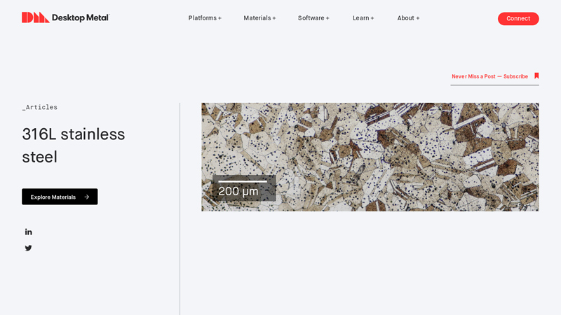 316L stainless steel