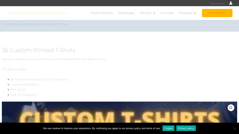 36 Custom Printed T custom t-shirts