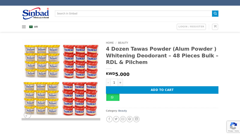 4 Dozen Tawas Powder (Alum Powder ) Whitening Deodorant