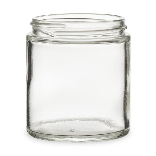 4 oz Clear Glass Straight Sided Jar Bulk