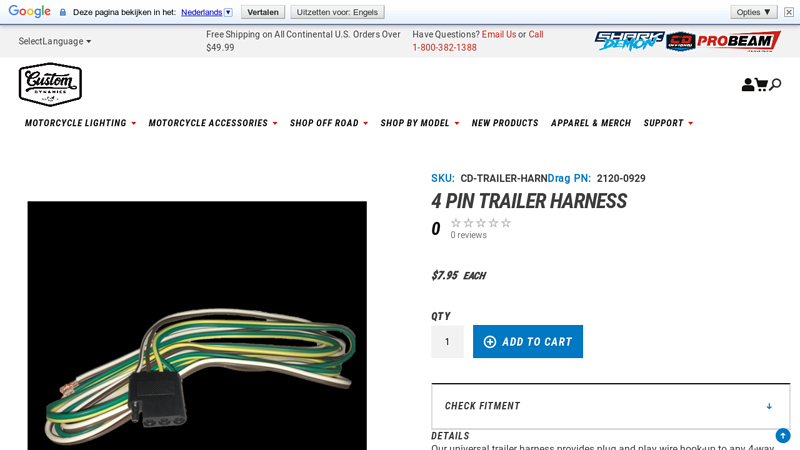 4 Pin Trailer Harness