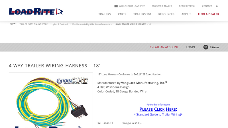 4 WAY TRAILER WIRING HARNESS