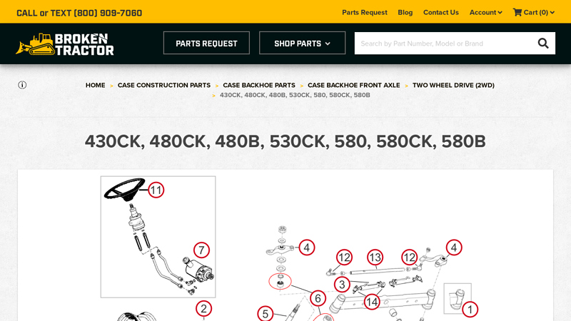 430CK, 480CK, 480B, 530CK, 580, 580CK, 580B