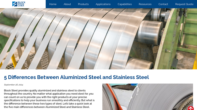 5 Differences Between Aluminized Steel and Stainless Steel