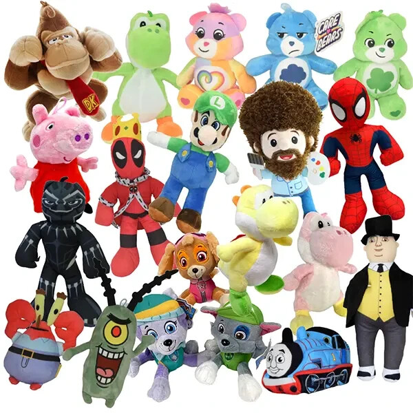 50 Official Licensed Plush Stuffed Animals Bulk Lot Toy wholesale ...