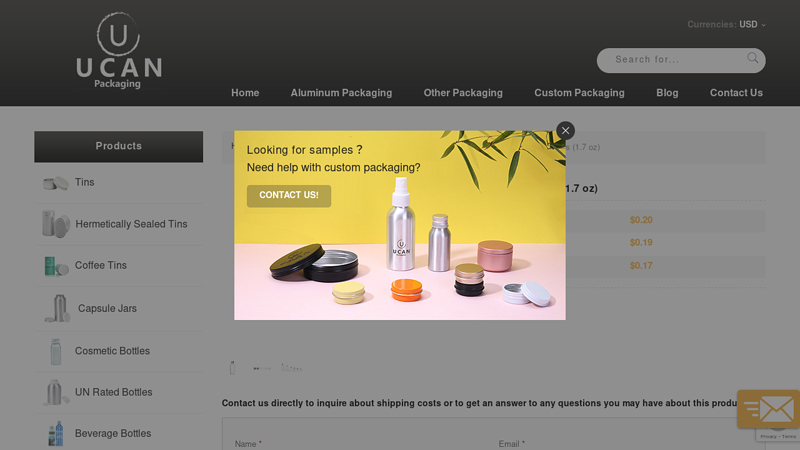 50ml Plastic Bottles With Lids (1.7 oz)