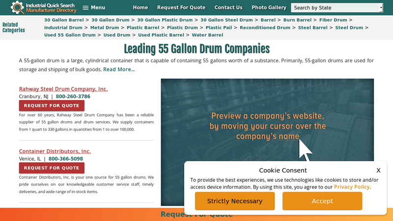 55 Gallon Drum Manufacturers