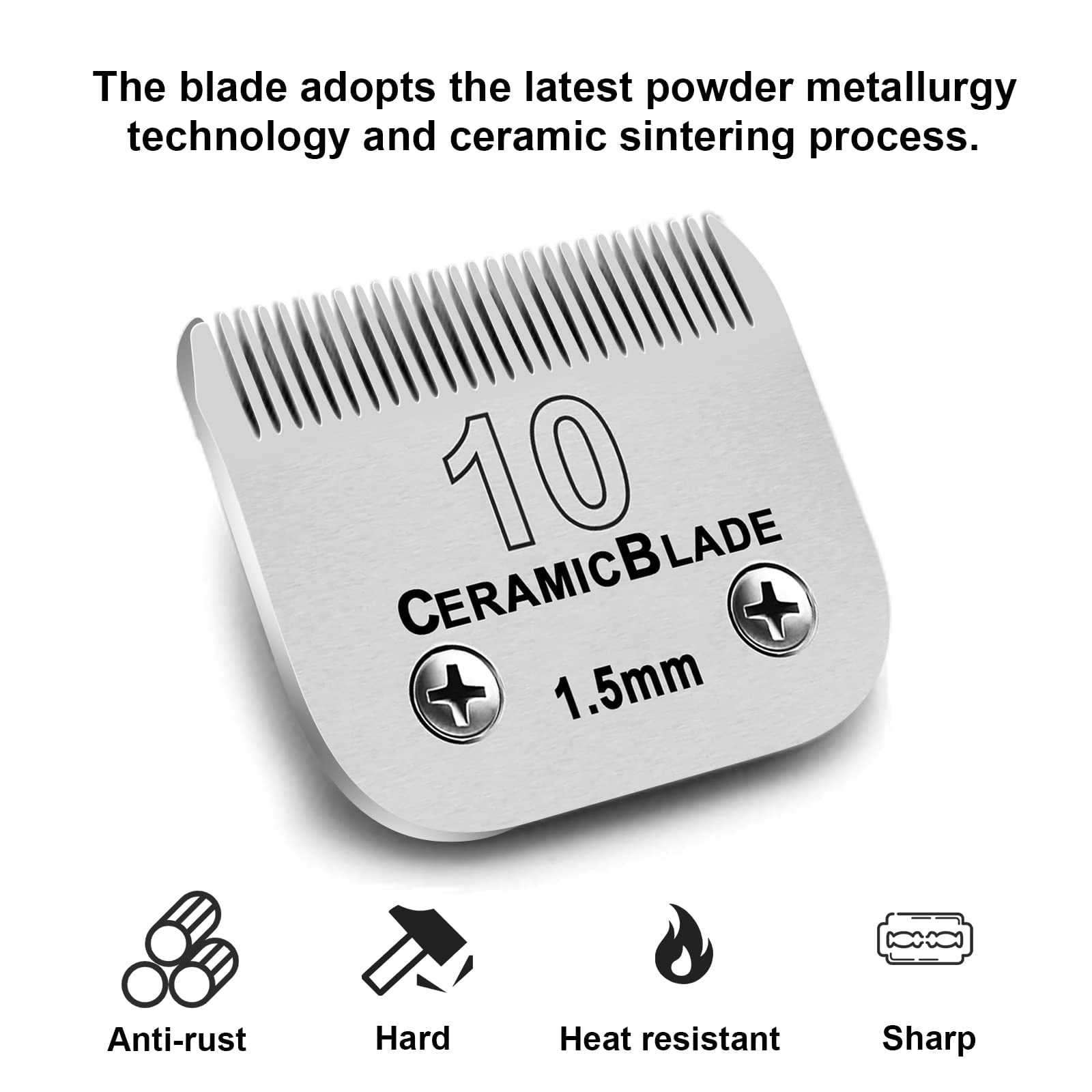 5pcs Ceramic Blades for Most Andis Oster Wahl AG A5 Hair ...