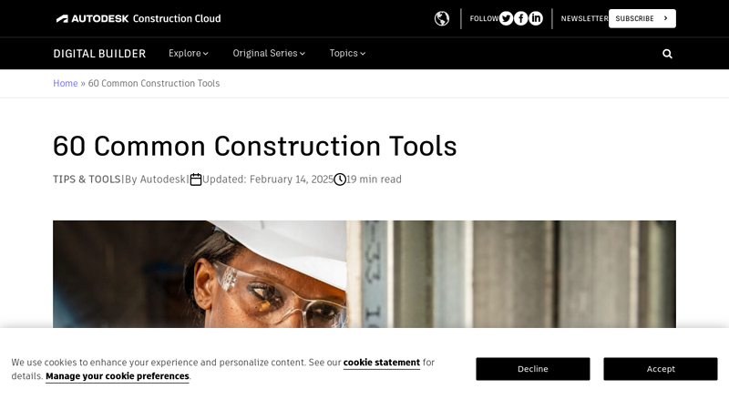 60 Common Construction Tools
