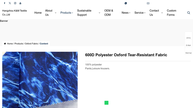 600D Polyester Oxford Tear