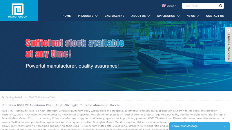 6061 T6 Aluminum Plate