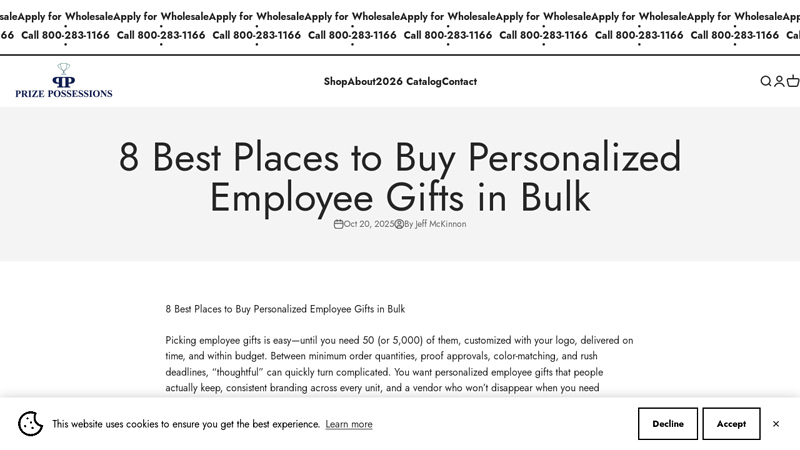 8 Best Places to Buy Personalized Employee Gifts in Bulk