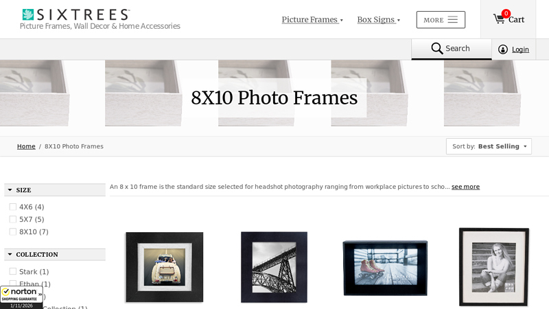 8X10 Frames
