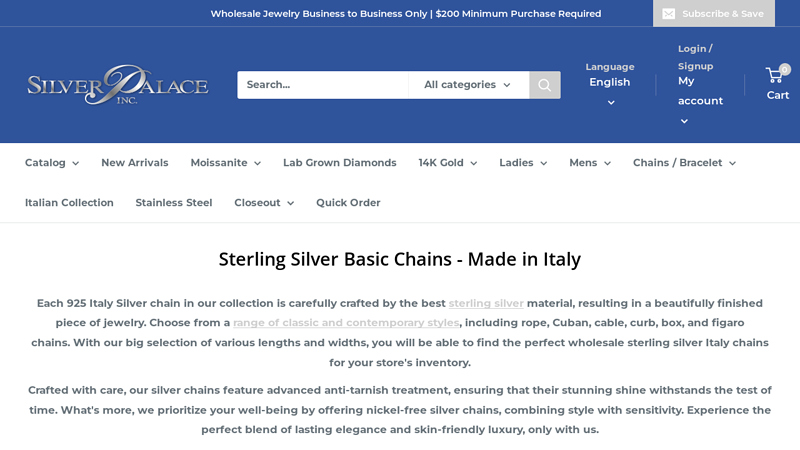 925 Italy Silver Chain