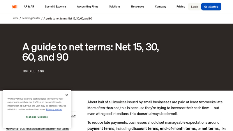 A Guide to Net Terms: Net 15, 30, 60, and 90
