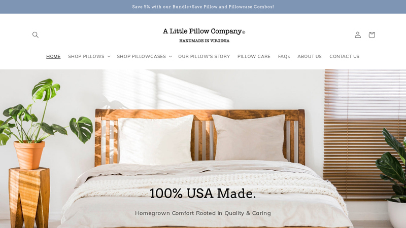 A Little Pillow Company® 100% USA Made Adjustable Comfort for ...