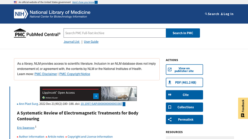 A Systematic Review of Electromagnetic Treatments for Body ...