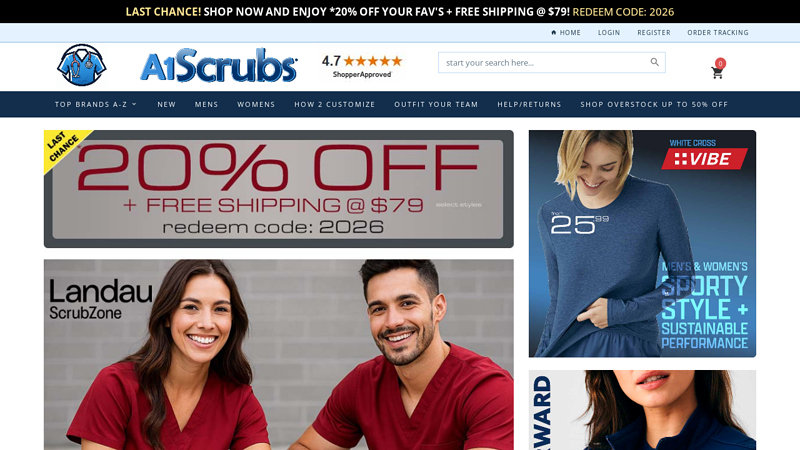 A1Scrubs.com Medical Scrubs, Nursing Uniforms, Shoes and ...