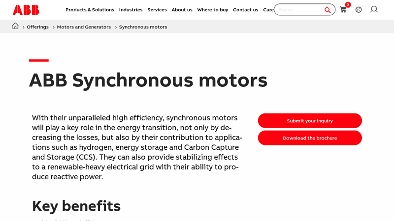 ABB synchronous motors