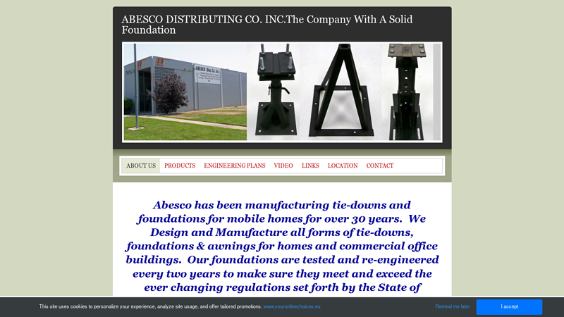 ABESCO DISTRIBUTING CO. INC.The Company With A Solid ...