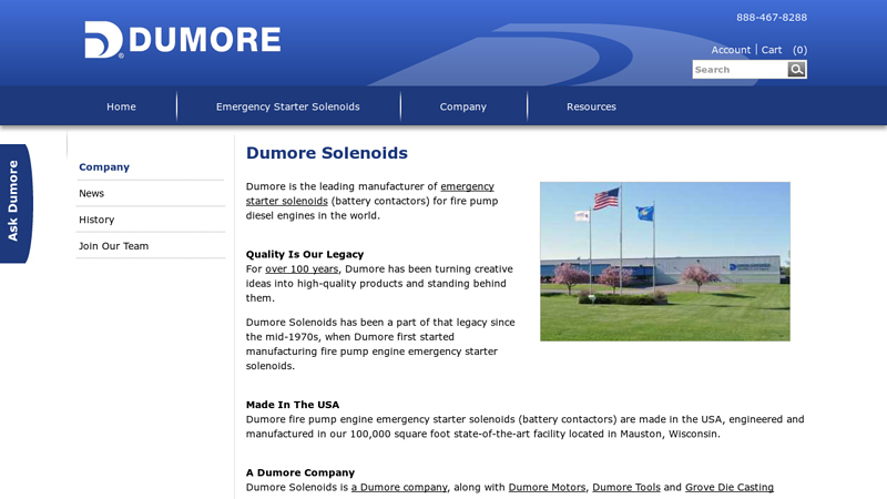 About Dumore Emergency Starter Solenoids