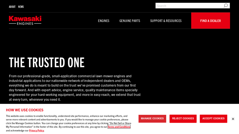 About Kawasaki Engines