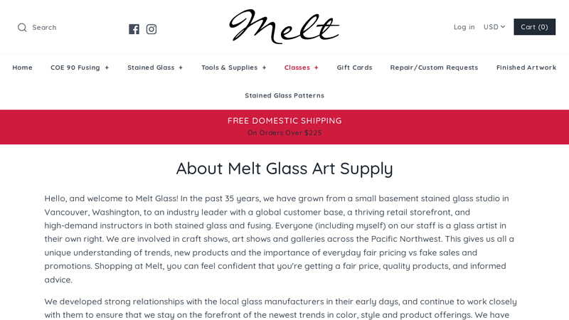 About Melt Glass Art Supply