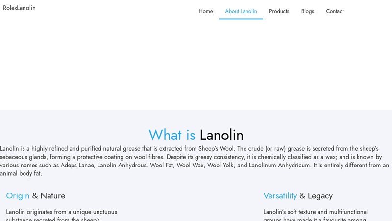 About Rolex Lanolin Products Ltd