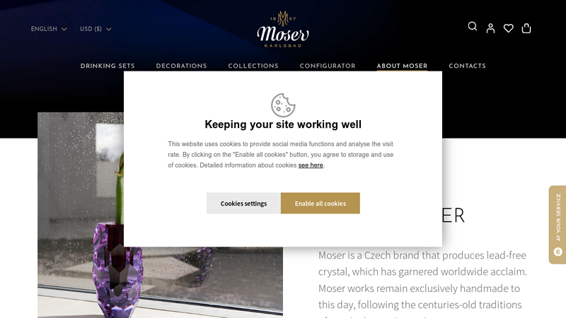 About the Moser glassworks – world