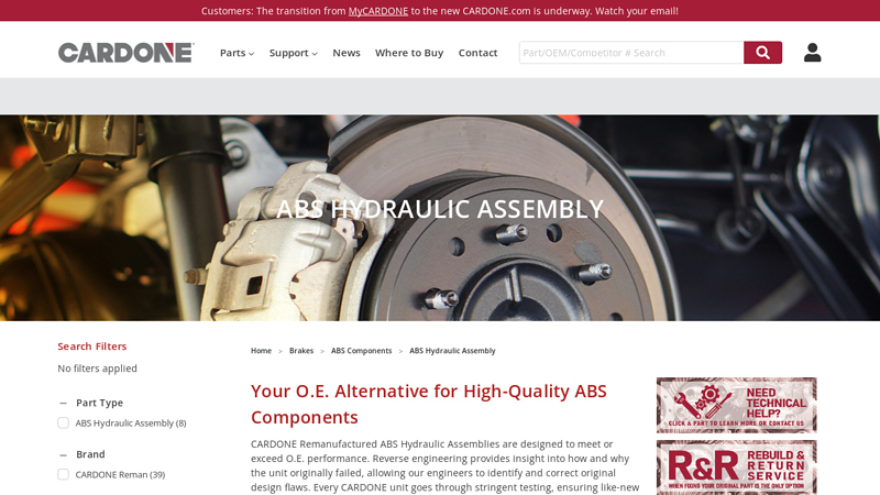 ABS Hydraulic Assembly