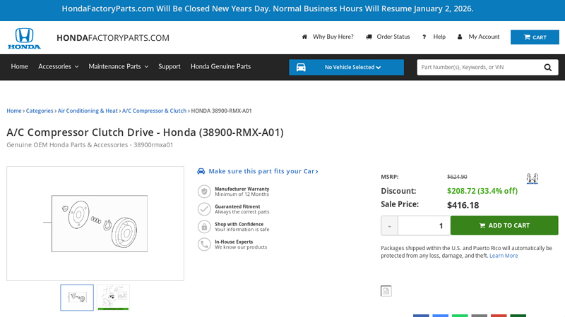 A/C Compressor Clutch Drive