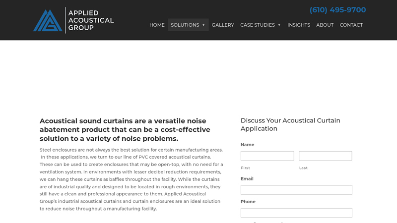 Acoustical Curtain Manufacture