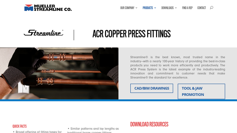 ACR Copper Press Fittings
