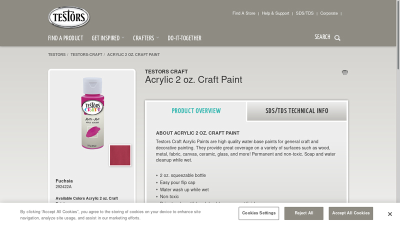 Acrylic 2 oz. Craft Paint