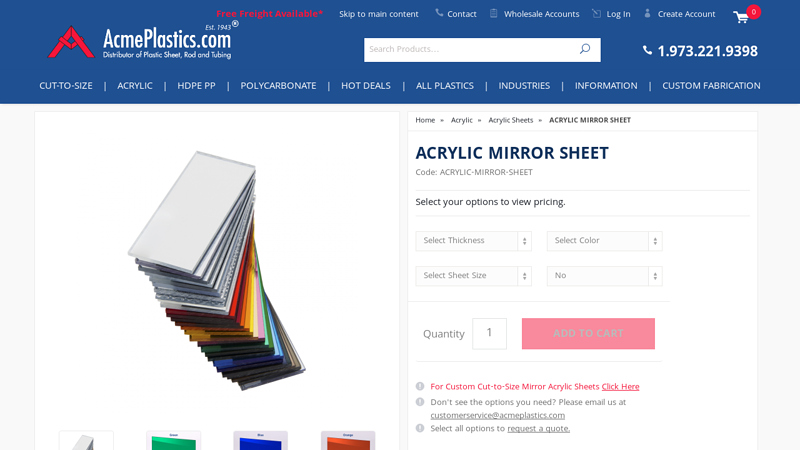 Acrylic Mirror Sheets