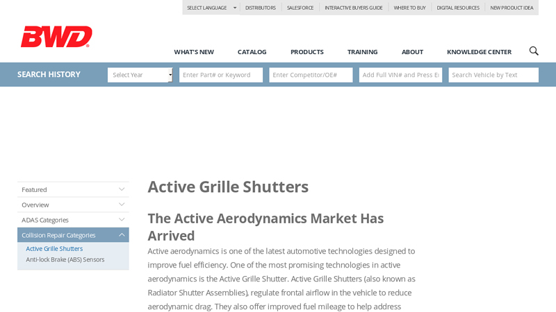 Active Grille Shutters