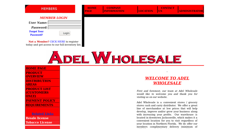 Adel Wholesale