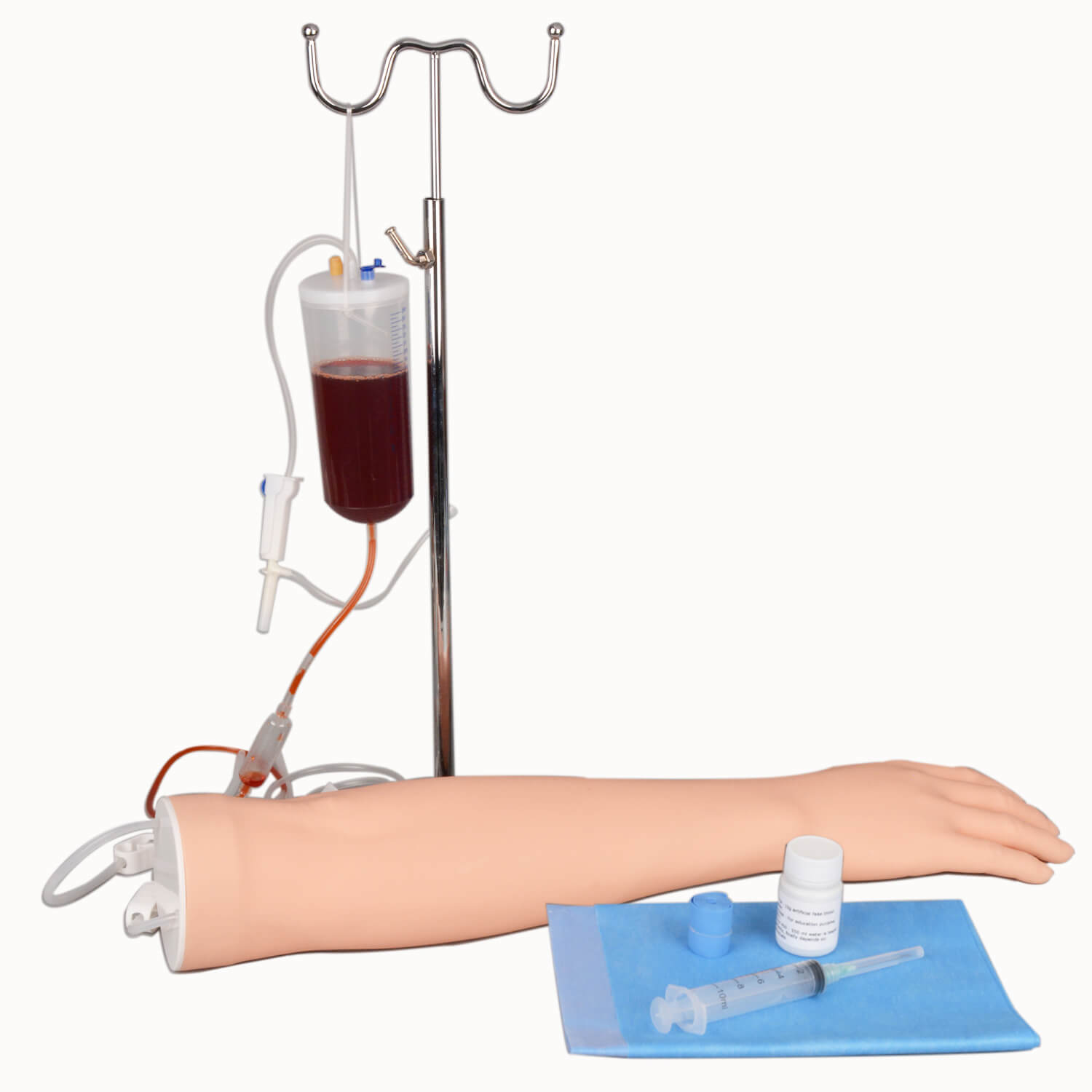 Adult Complete Phlebotomy Practice Arm Kit, Metal Stand