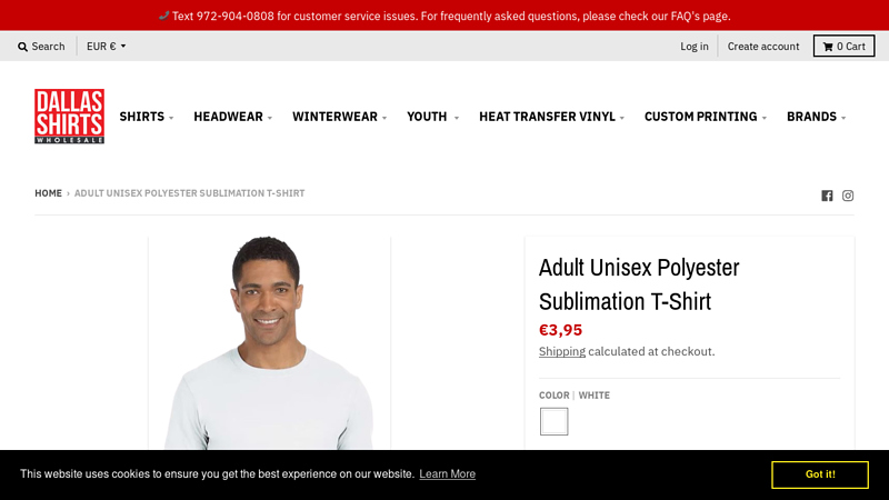 Adult Unisex Polyester Sublimation T-Shirt