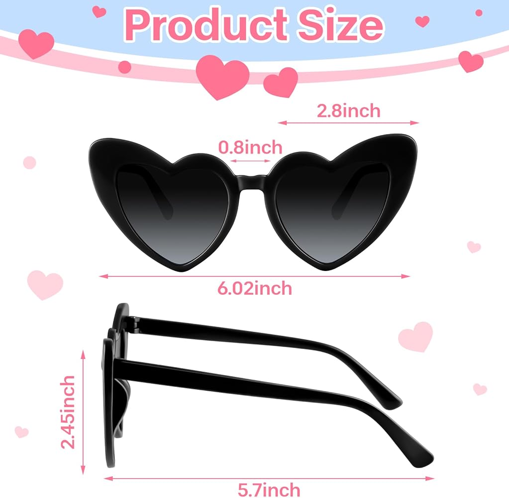 ADULTS HEART SUNGLASSES