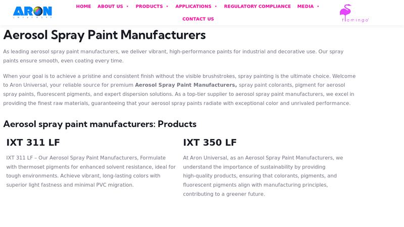 Aerosol Spray Paint Manufacturers