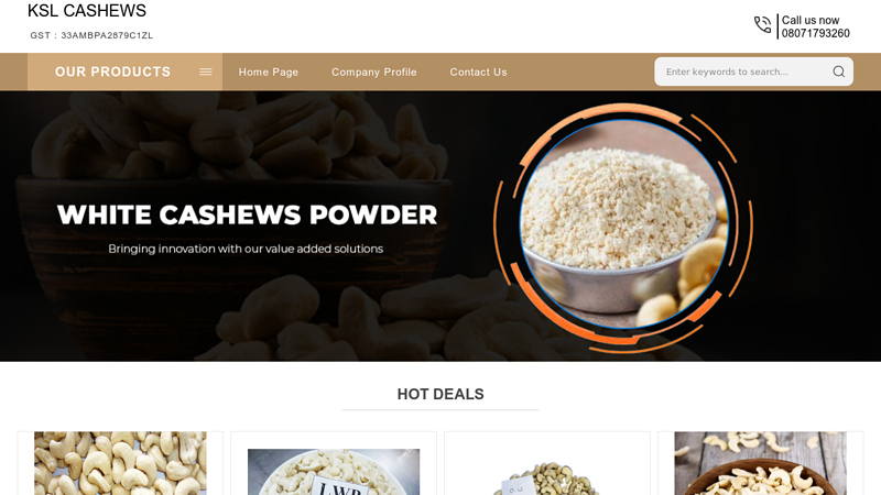 Affordable Cashew Nuts and Cashew Powder from Panruti ...