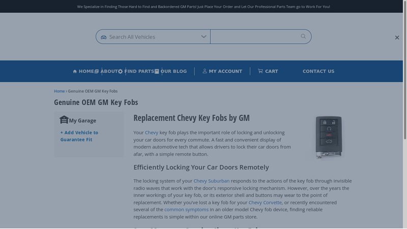 Affordable OEM GM Key Fobs Online