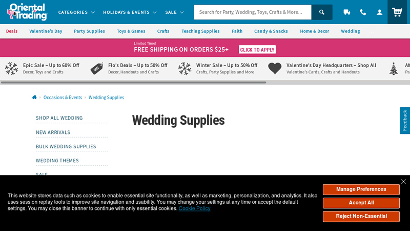 Affordable Wedding Supplies & Decorations