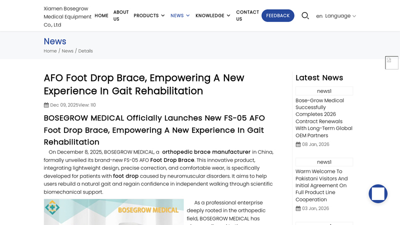 AFO Foot Drop Brace, Empowering A New Experience In Gait ...