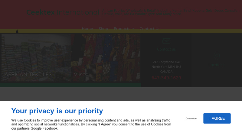 African Wax Print Fabrics (Wholesale & Retail) in Toronto