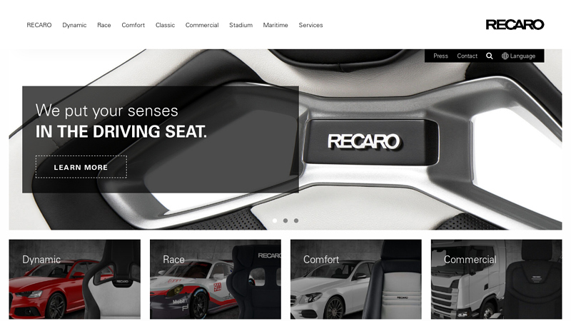 Aftermarket, Commercial vehicle and Motorsport seats