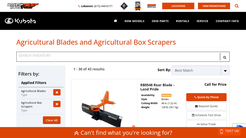 Agricultural Blades and Agricultural Box Scrapers