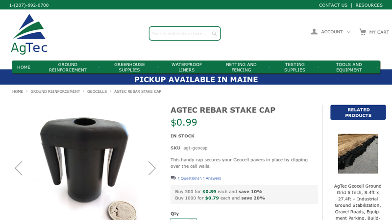 Agtec Rebar Stake Cap