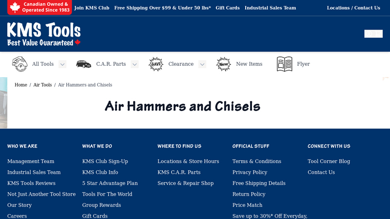 Air Hammers and Chisels